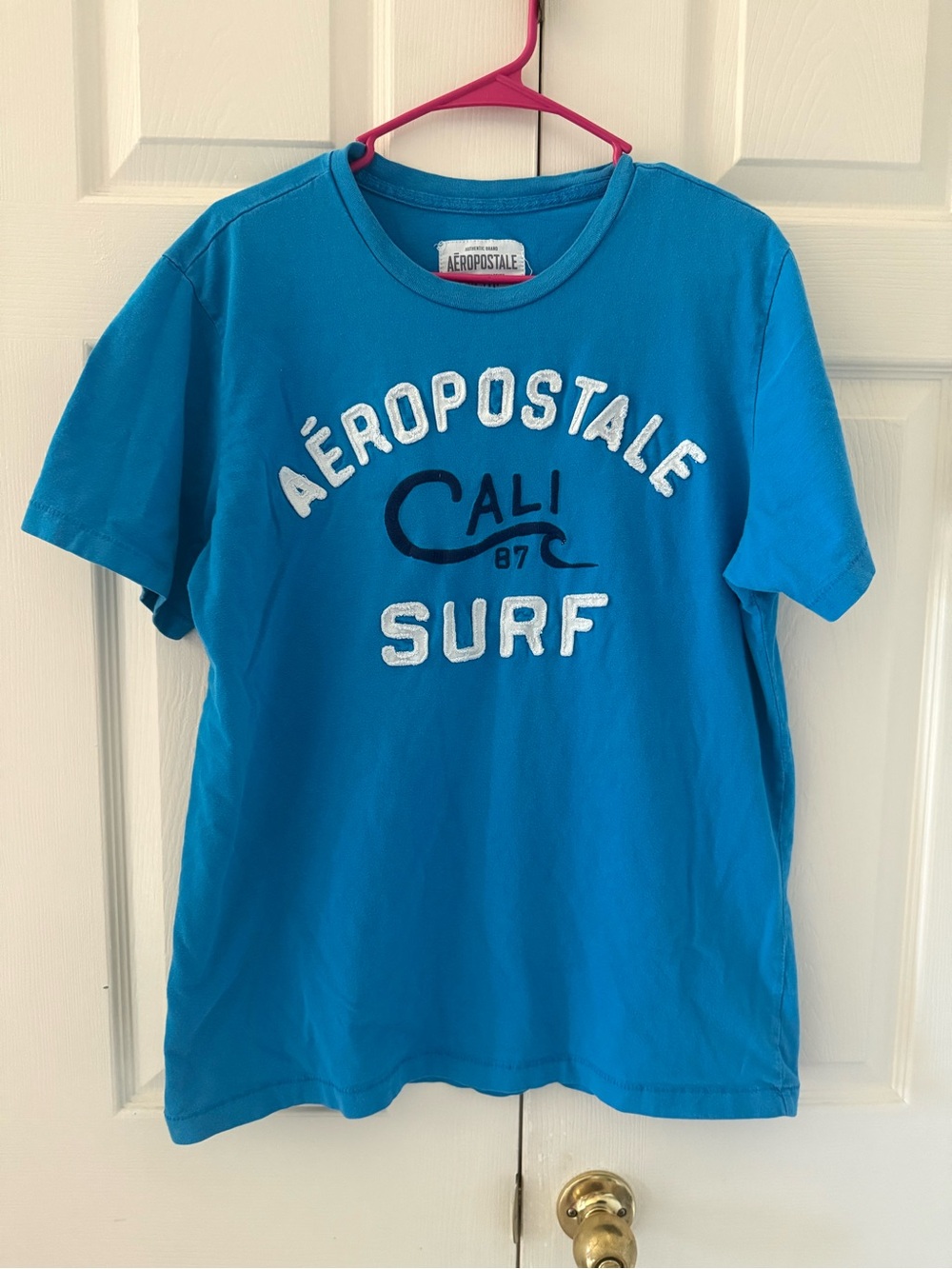 Aeropostale Boys' Blue Cali Surf Graphic Tee